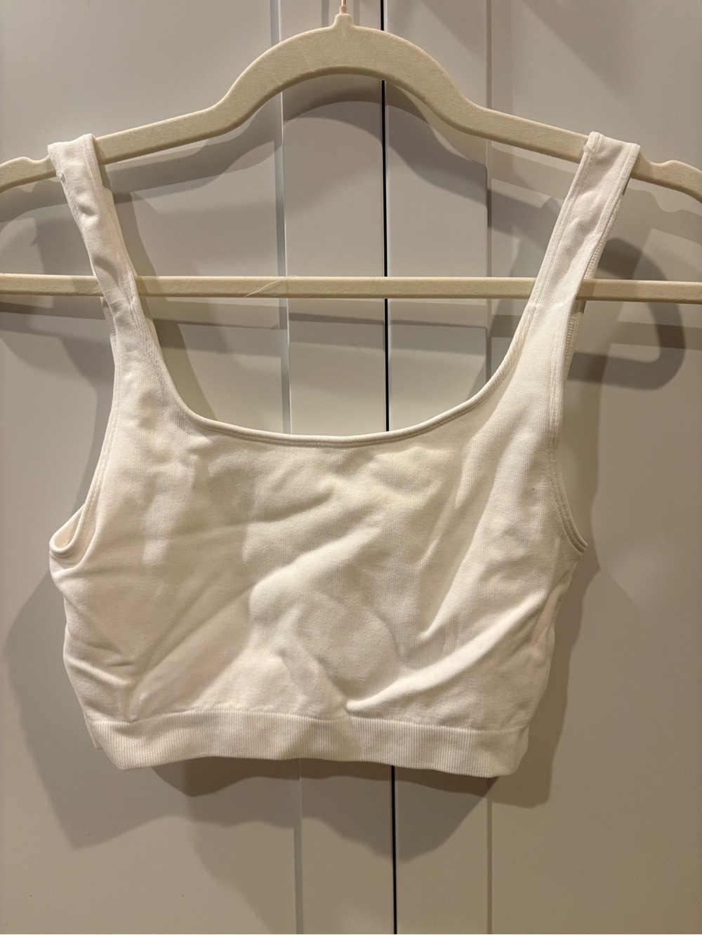 Together White Scoop Neck Seamless Bralette